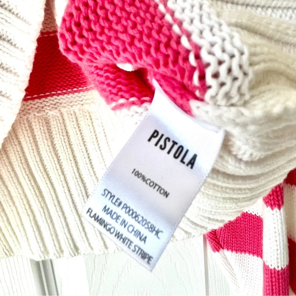 Pistola Arlo Polo Cotton Sweater Flamingo pink